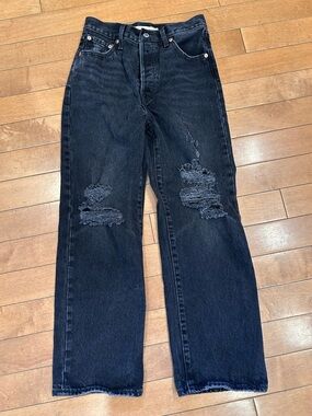 Levi Ribcage Straight Ankle Jeans